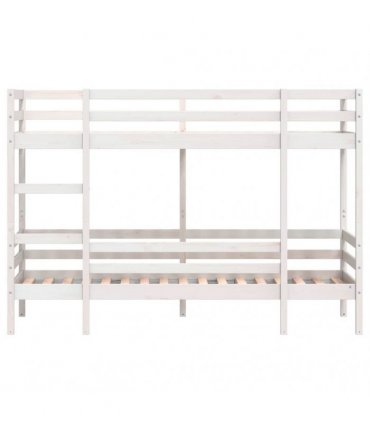 vidaXL Bunk Bed without Mattress White 90x190 cm Solid Wood Pine