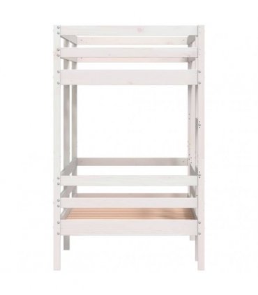 vidaXL Bunk Bed without Mattress White 75x190 cm Solid Wood Pine