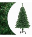 vidaXL Artificial Christmas Tree with Thick Branches Green 120 cm PVC