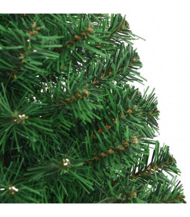 vidaXL Artificial Christmas Tree with Thick Branches Green 120 cm PVC