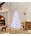 vidaXL Artificial Christmas Tree with Thick Branches White 120 cm PVC