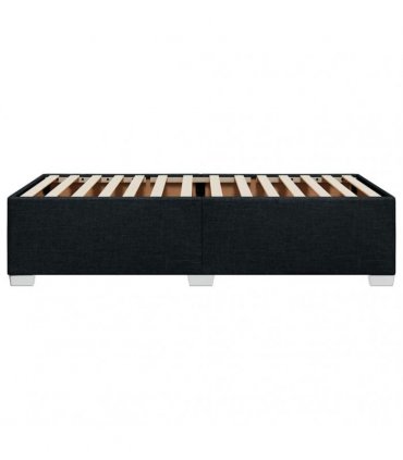 vidaXL Bed Frame without Mattress Black Single Fabric