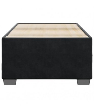 vidaXL Bed Frame without Mattress Black 90x190 cm Single Velvet