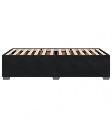 vidaXL Bed Frame without Mattress Black 90x190 cm Single Velvet