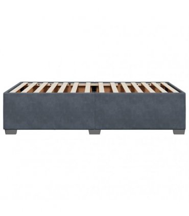 vidaXL Bed Frame without Mattress Dark Grey Single Velvet