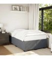 vidaXL Bed Frame without Mattress Dark Grey Double Velvet