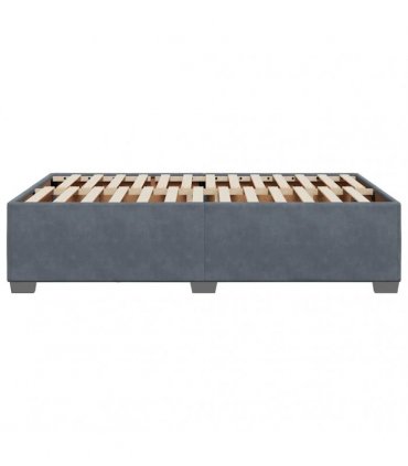 vidaXL Bed Frame without Mattress Dark Grey Double Velvet
