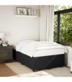 vidaXL Bed Frame without Mattress Black Double Velvet