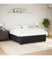 vidaXL Bed Frame without Mattress Black Super King Velvet