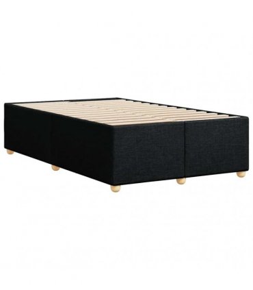 vidaXL Bed Frame without Mattress Black Double Fabric