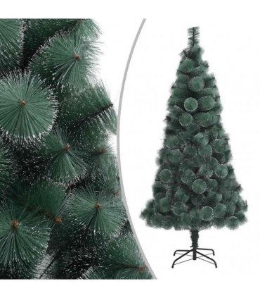 vidaXL Artificial Christmas Tree with Stand Green 210 cm PET