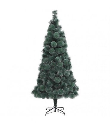 vidaXL Artificial Christmas Tree with Stand Green 210 cm PET