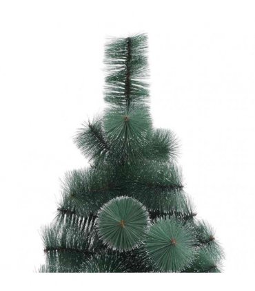 vidaXL Artificial Christmas Tree with Stand Green 210 cm PET