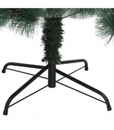 vidaXL Artificial Christmas Tree with Stand Green 210 cm PET