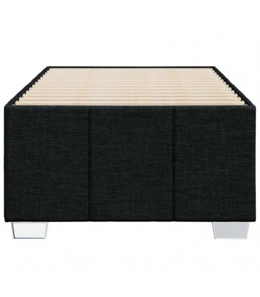 vidaXL Bed Frame without Mattress Black Single Fabric