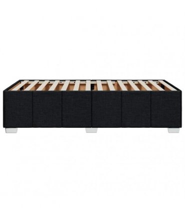 vidaXL Bed Frame without Mattress Black Single Fabric