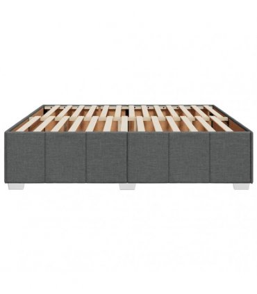 vidaXL Bed Frame without Mattress Dark Grey Super King Fabric