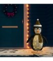 vidaXL Decorative Christmas Snow Penguin Figure LED 120 cm