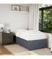 vidaXL Bed Frame without Mattress Dark Grey Single Velvet