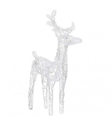 vidaXL Reindeers & Sleigh Christmas Decoration 280x28x55 cm Acrylic