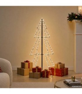 vidaXL Christmas Cone Tree 160 LEDs Indoor and Outdoor 78x120 cm