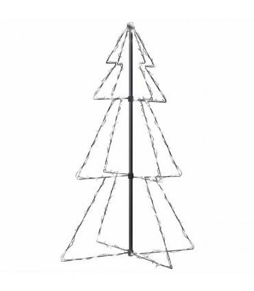 vidaXL Christmas Cone Tree 160 LEDs Indoor and Outdoor 78x120 cm