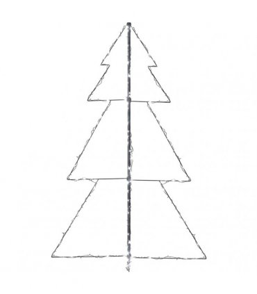 vidaXL Christmas Cone Tree 200 LEDs Indoor and Outdoor 98x150 cm