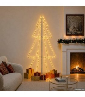 vidaXL Christmas Cone Tree 300 LEDs Indoor and Outdoor 120x220 cm