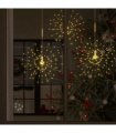 vidaXL Christmas Firecrack Lights 10pcs Warm White 20 cm 1400LEDs