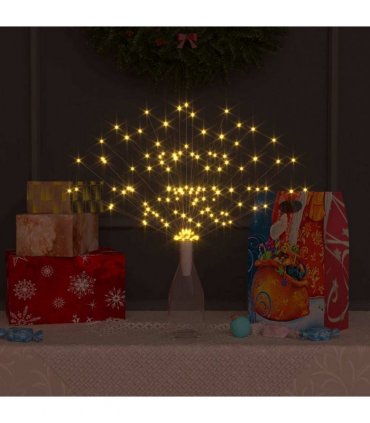 vidaXL Christmas Firecrack Lights 10pcs Warm White 20 cm 1400LEDs