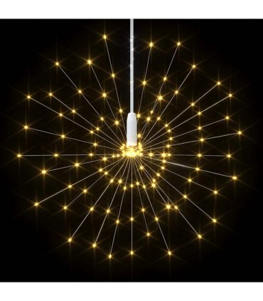 vidaXL Christmas Firecrack Lights 10pcs Warm White 20 cm 1400LEDs
