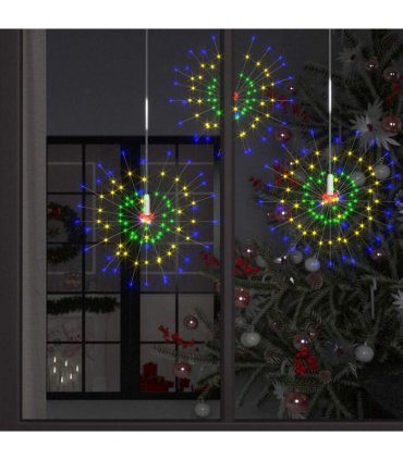 vidaXL Christmas Firecrack Lights 10pcs Multicolour 20 cm1400LEDs