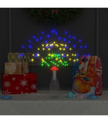 vidaXL Christmas Firecrack Lights 10pcs Multicolour 20 cm1400LEDs