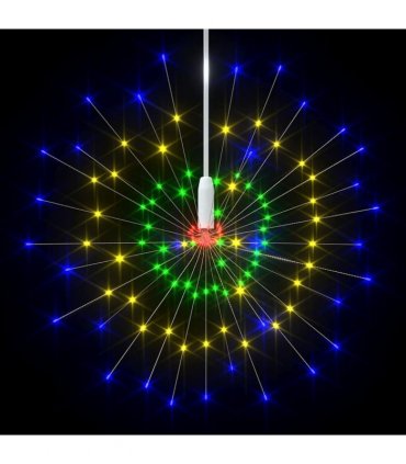 vidaXL Christmas Firecrack Lights 10pcs Multicolour 20 cm1400LEDs