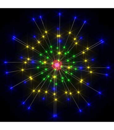 vidaXL Christmas Firecrack Lights 10pcs Multicolour 20 cm1400LEDs