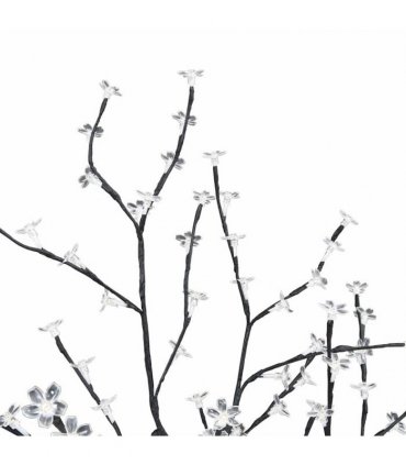 vidaXL Christmas Tree 128 LEDs Warm White Light Cherry Blossom 120 cm