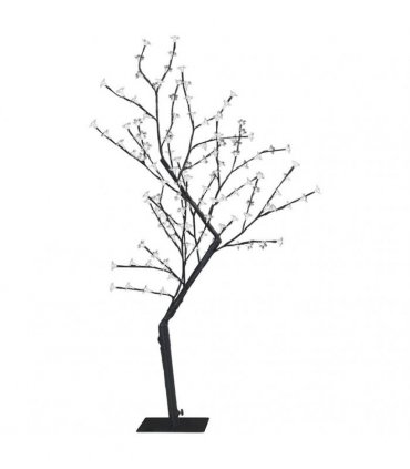 vidaXL Christmas Tree 128 LEDs Blue Light Cherry Blossom 120 cm