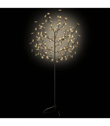 vidaXL Christmas Tree 120 LEDs Warm White Light Cherry Blossom 150 cm
