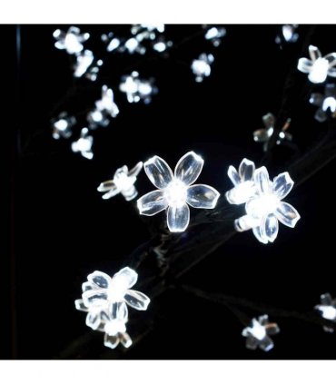 vidaXL Christmas Tree 120 LEDs Cold White Light Cherry Blossom 150 cm