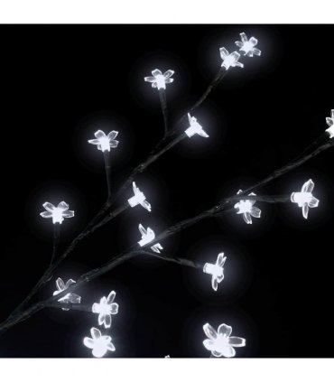 vidaXL Christmas Tree 120 LEDs Cold White Light Cherry Blossom 150 cm