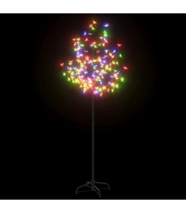vidaXL Christmas Tree 120 LEDs Colourful Light Cherry Blossom 150 cm