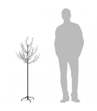 vidaXL Christmas Tree 120 LEDs Colourful Light Cherry Blossom 150 cm