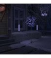vidaXL Christmas Tree 200 LEDs Blue White Light Cherry Blossom 180 cm