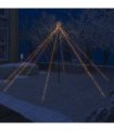 vidaXL LED Christmas Tree Indoor Outdoor 576 LEDs Warm White 3,6 m