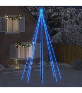 vidaXL LED Christmas Tree Indoor Outdoor 800 LEDs Blue 5 m