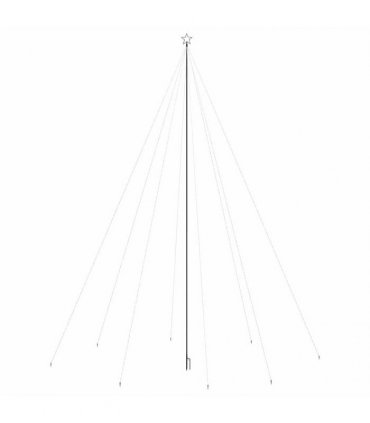 vidaXL LED Christmas Tree Indoor Outdoor 1300 LEDs Colourful 8 m