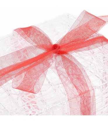 vidaXL Decorative Acrylic Christmas Gift Boxes 3 pcs Colourful