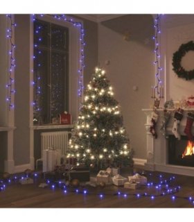 vidaXL Light String with 400 LEDs Blue 40 m 8 Light Effects