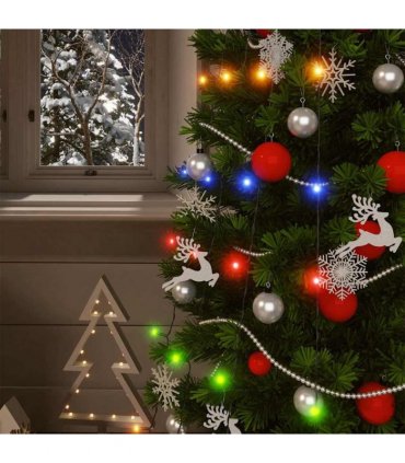 vidaXL Solar Fairy Lights 5 pcs 5x200 LED Colourful Indoor Outdoor