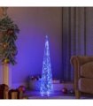 vidaXL Acrylic Decorative LED Light Cone Blue 90 cm
